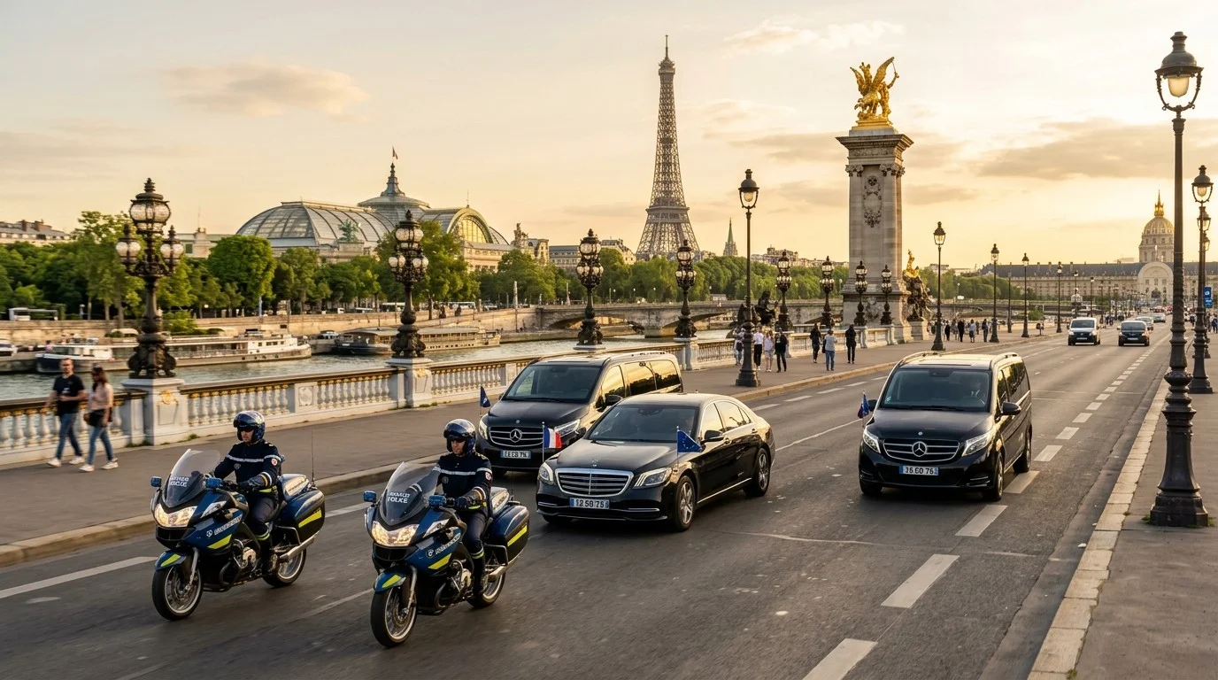 Cortège Officiel et Ambassades à Paris