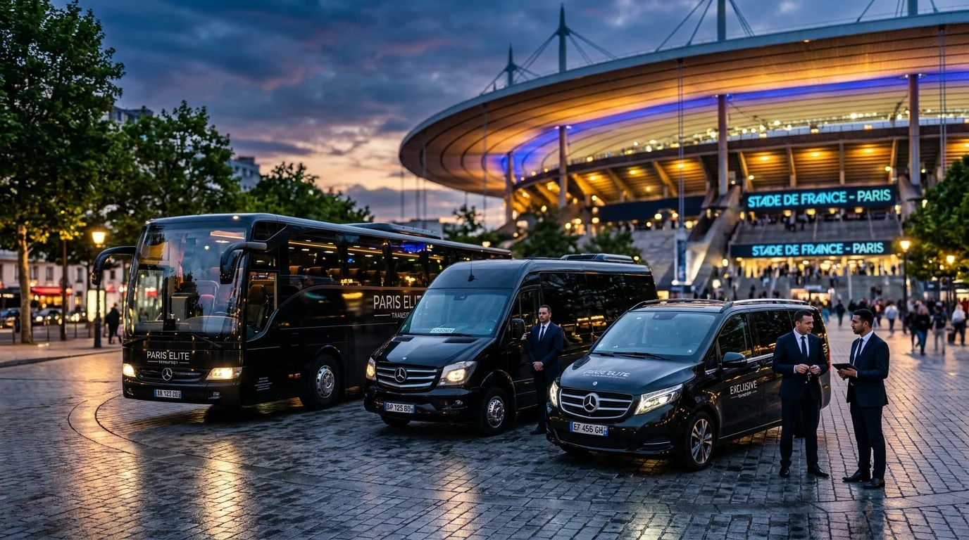 Transport pour Événement Sportif à Paris : Autocars, Minibus et Vans